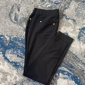 Michael Kors. Black slacks. Elastic waistband.